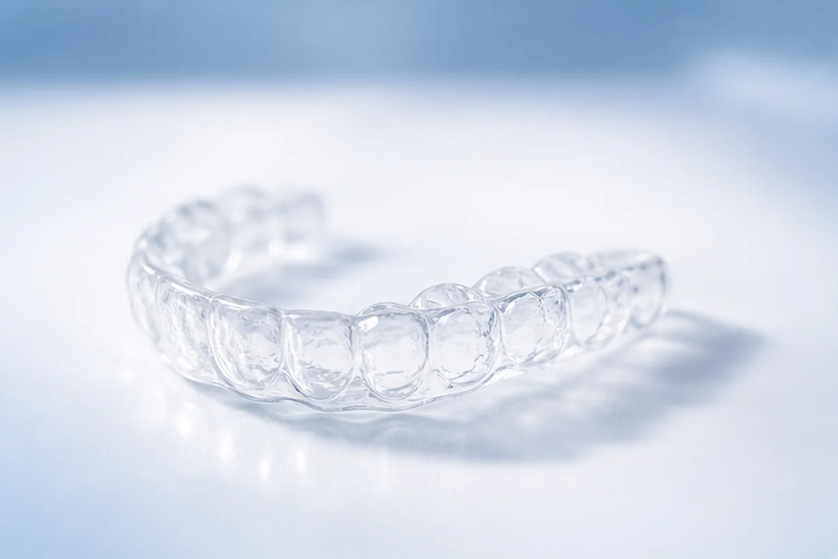 Férula dental transparente hecha a medida